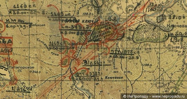 Карта майкопа 1950 года