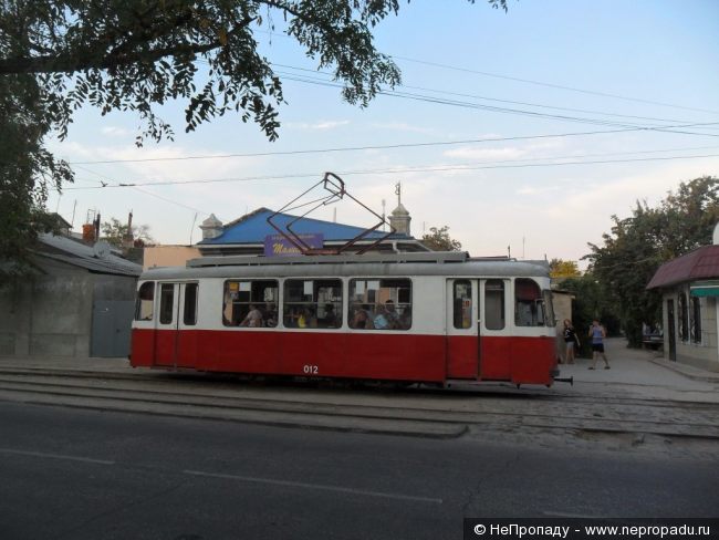 Трамвайчег в г. Евпатория